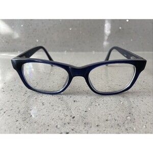 WHIMS EVOLUTIONEYES FRAMES ONLY EYEGLASSES TRO914AK  50-18-135 blue full rim